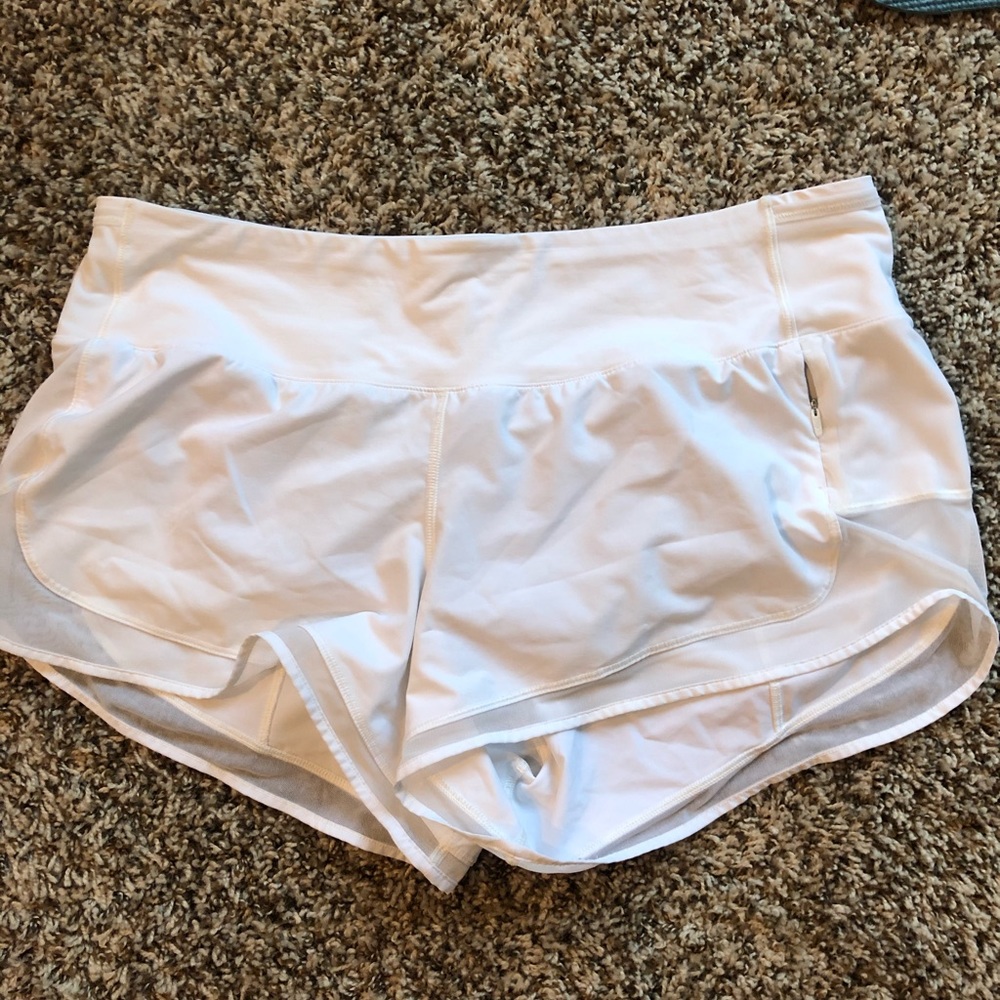 Lululemon EUC White Shorts